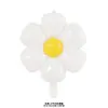 Novo balão de filme de alumínio Daisy coreano para fotos de aniversário de bebê, adereços para fotos, balão de plumeria com flor branca
