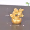 La Riqueza Está Rodando, Micro Paisaje DIY Año Nuevo Accesorios Dorados Lingote Árbol del Dinero Accesorios de Decoración Mini Adornos Pequeños