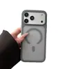 Agujero Grande Textura de Piel Mate Magnético Aplicable a Apple 17 Pro Max Sensación de Alta Gama 16 Estilo Coreano 15 Pareja 14 Funda para Teléfono 13