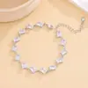 Moda Strass Gama Alta Fabricante Mayorista Joyería Nueva Transfronteriza Joyería de Novia Pulsera Versátil Simple Circona