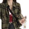 Nova Camisa Xadrez de Primavera Feminina Roupa Externa Design de Nicho Estudantil Top Casual Solto Estilo Preguiçoso Jaqueta Versátil
