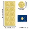 Suministros para boda pegatinas doradas mate cóncavo-convexas adhesivas de alta gama tridimensionales relieve emocionante pegatinas para sellar caja de dulces