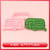 Série Exterior Formas de Biscoito Série Exterior 3D Desenho Animado Formas de Biscoito Argila DIY Biscoitos Impressos de Anime