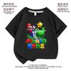Camiseta infantil Super Mary Mario, ropa de manga corta para niños, camiseta de verano de media manga para niños.