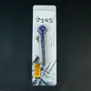 Periférico de Jogo Delta 30cm Faca Polaris Salto Reto Bidirecional Versão Luminosa Personalizada Modelo de Brinquedo de Metal Feito à Mão