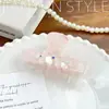 Grampo de Cabelo de Mármore Colorido Estética Francesa Flor de Três Pétalas Presilha de Acetato Fashion Simples Versátil Acessórios de Cabelo Atacado