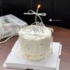 Decoración para Pastel del Día de San Valentín Chino 2025 Gema Diamante Perlas de Azúcar Cinta de Moño Enchufe Sencillo para Vestir