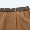 Roupas Femininas 2026 Verão Novo Estilo Moda Europeia e Americana Versátil Shorts Casuais Plissados com Cinto 8372244