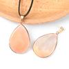 1644-26 x 36mm Colgante Borde Gota de Agua Cristal Piedra Semipreciosa Collar Gota de Agua Colgante DIY Material para Pendientes
