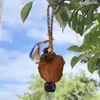 Chaveiro Pingente Corrente Sino dos Ventos Artesanal com Casca de Fruta Pingente de Bolsa Feito à Mão Pequeno Acessório