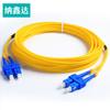Cabo de Fibra Óptica Patch Cord de Modo Único Dual-Core Classe 10000 Sc-Sc 3m Sc Cabeça Quadrada Porta-Patch Cord de Fibra Patch Cord de Grau de Operadora Fc/St/Lc