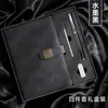 Conjunto Caixa de Presente Caderno Executivo Logo Personalizado Tendência Nacional Espessado Bloco de Notas para Reuniões de Escritório Diário Simples