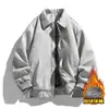 Venta al por mayor transfronterizaVentas directas de fábricaChaqueta de cuero Chaqueta de cuero para hombre Temporada de otoño e invierno Chaqueta de cuero cepillado Abrigo Logo estampado
