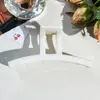 Pinza de Tiburón en Forma de T con Patrón de Mármol de Gama Alta para Cabello Semirrecogido en la Parte Trasera de la Cabeza, Estilo Coreano Pinza Grande de 13 cm para Mujeres