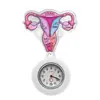 Novo Elemento de Órgão Enfermagem Relógio Retrátil Padrão Personalizável Crachá Rolo Cuidados Médicos Relógio de Bolso Relógio Decorativo de Pendurar