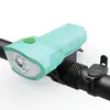Luz de Bicicleta, Luz Delantera, Luz Fuerte, Recargable, Impermeable, Luz con Bocina, Equipo de Ciclismo Nocturno para Bicicleta de Montaña y Carretera, Luz para Ciclismo al Aire Libre