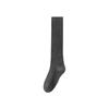 Meias 3/4 Femininas Outono e Inverno JK Pretas de Ponto Duplo Absorventes de Umidade Cano Médio-Alto Meias Longas Cinza Escuro para Mulheres Absorventes de Umidade e Transpiração