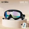 Gafas de Natación, Venta Caliente Transfronteriza Impermeables Antivaho Galvanizadas para Adultos con Marco Grande, Equipo y Suministros de Natación al por Mayor