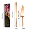 Talheres de aço inoxidável Amazon transfronteiriço faca de bolo pá de bolo bolo de aniversário pizza queijo faca pá faca de pão