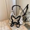 Bolsa Tote Feminina 2024 Nova Grande Capacidade Casual Versátil Mochila Bolsa Transversal Multifuncional Mochila para Trabalho e Viagem