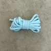 Corda Paracord 5mm Cor Sólida Poliéster Fio Central Trançado Pingente DIY Corda Miu para Roupas Acessórios Feitos à Mão Corda para Chapéu Material Corda