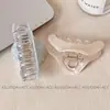 Diseño Inspirado en Cullori Estilo Coreano, Pinza para el Cabello con Bloques de Color, Versátil y Elegante, Pinza de Tiburón Brillante para Peinar la Parte Posterior de la Cabeza, Sensación de Alta Gama