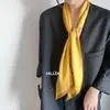 Bufanda Larga de Seda Estilo Nuevo Pañuelo para la Cabeza Cinta para el Cabello Protector de Cuello Bufanda Pequeña Profesional Bufanda Delgada Versátil Moda Cinturón de Cintura Bufanda de Seda