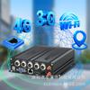 Grabadora de video para coche de 4 canales AHD doble tarjeta SD MDVR monitoreo 4G grabadora de video GPS grabadora de conducción 1080p set
