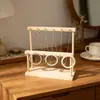 Soporte de Exhibición para Joyería de Madera Maciza Color Nogal, Estante Multifuncional para Almacenamiento de Joyería, Accesorios de Exhibición para Collares y Pulseras, Al por Mayor en Stock