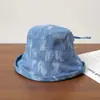 Sombrero de Pescador de Moda y Estilo para Mujer Verano 2026, Sombrero para el Sol con Protección UV, Adelgazante del Rostro, Ala Curvada, Sombrero de Cubo de Ala Ancha