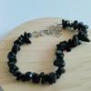 Pulseira de Pedras Naturais com Ágata de Formato Irregular, Pulseira Feminina com Fecho Lagosta e Corrente Extensora, Ametista