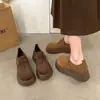 Zapatos Birkenstock de suela gruesa estilo retro británico para mujer, novedad otoño 2026, slip-on, que aumentan la altura, de corte profundo, zapatos de una sola pieza