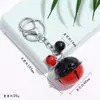 Llavero de Campana Bicolor de Caramelo Colores Contrastantes Colgante de Muñeca de Metal Accesorios para Bolsos Soporte Regalo para Parejas