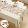 Nova Toalha de Mesa 2025 Impermeável, à Prova de Óleo, Anti-Escaldante, Sem Lavar Mesa de Jantar Mesa de Café Mesa Retangular Toalha de Mesa Tapete de Mesa com Sensação de Luxo Leve