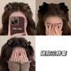 Pinza de Agarre Pequeña con Flequillo Lateral Estampado de Leopardo Pinza para el Cabello con Lazo para Mujer 2025 Nuevo Pinza de Cabeza de Princesa de Gama Alta Otoño e Invierno