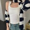 Colete Térmico Escovado Korean Society 6638 com Almofada Integrada no Peito, Sem Fio, Emagrecedor Feminino Versão Espessa para Outono e Inverno, Corte Justo, Ombros Largos