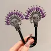 Herramienta Retro de Peinado de Pavo Real para Fijación de Moños en la Parte Posterior de la Cabeza, Pinza Retorcida para el Cabello sin Daños