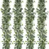 Hojas de Eucalipto Artificiales, Enredaderas de Camelia Artificiales, Decoraciones para Fiestas de Boda, Hojas Falsas de Hiedra, Plantas