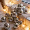 Decorações de festa de aniversário disco, bolas de laser, bolas coloridas com glitter, bolas espelhadas de palco refletivas, bolas de espelho de vidro para casamento