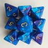 Un juego de 10 piezas de dados de ocho caras de dos colores de múltiples caras para juego de mesa de rol, juego de dados digitales de 8 caras, juego de dados