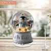 Impresión Plana Transfronteriza 2D Plano Rotación de 360 Grados Escena de Nieve Casa de Pingüinos Decoración de Escritorio Interior y Exterior Festival