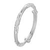 Pulseira Sólida de Prata Pura 9999 com Padrão de Flor Push-Pull Presente de Dia dos Namorados para Namorada Pulseira de Pétala