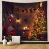 Tapeçaria de árvore de natal decoração de quarto pano de parede ins estilo pendurado pano transfronteiriço casa boêmio tapeçaria tapeçaria de natal