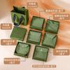 Caja de embalaje para joyas Kapok Green, bolsa de terciopelo, ligera, de lujo, con cubierta de cielo y tierra, para guardar joyas, caja con cajón antioxidante.