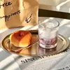 Vaso de Vidrio Simple, Taza de Leche, Vaso para Agua con Gas, Vaso de Jugo Estilo Ins, Vaso para Bebidas Frías, Vaso para Café Helado Latte Americano