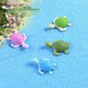 Musgo micro paisagem material diy eco garrafa joia tartaruga de quatro cores tartaruga marinha decoração paisagem marinha