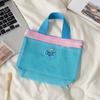 Bolsa de Tocador Portátil de Malla para Mujer, Bolsa de Hombro de Malla de Gran Capacidad, Bolsa de Cosméticos de Viaje, Bolsa para Deportes, Fitness y Natación
