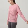 Novo suéter casual esportivo solto gola redonda top para corrida fitness malha sem costura simples versátil ao ar livre manga longa