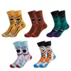 Calcetines hasta la pantorrilla de fabricante de suministro de Amazon Cross-Mirror Calcetines de Película y Animación Europeos y Americanos Tendencia de Moda Algodón Resbaladizo Fabricante Puro