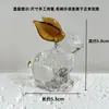 Conejo de Vidrio Hecho a Mano Conejo de Vidrio Transparente Lindo Manualidades Adornos para Escritorio de Coche Decoración Regalos